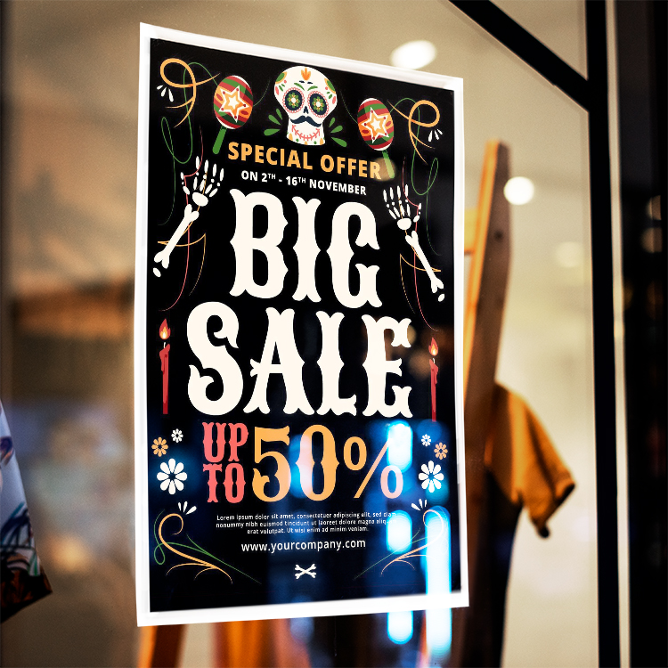 Custom window decals available at CdesignsPrint.com