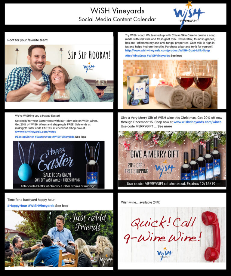 An example of Facebook content posts developed by Cdesigns Marketing